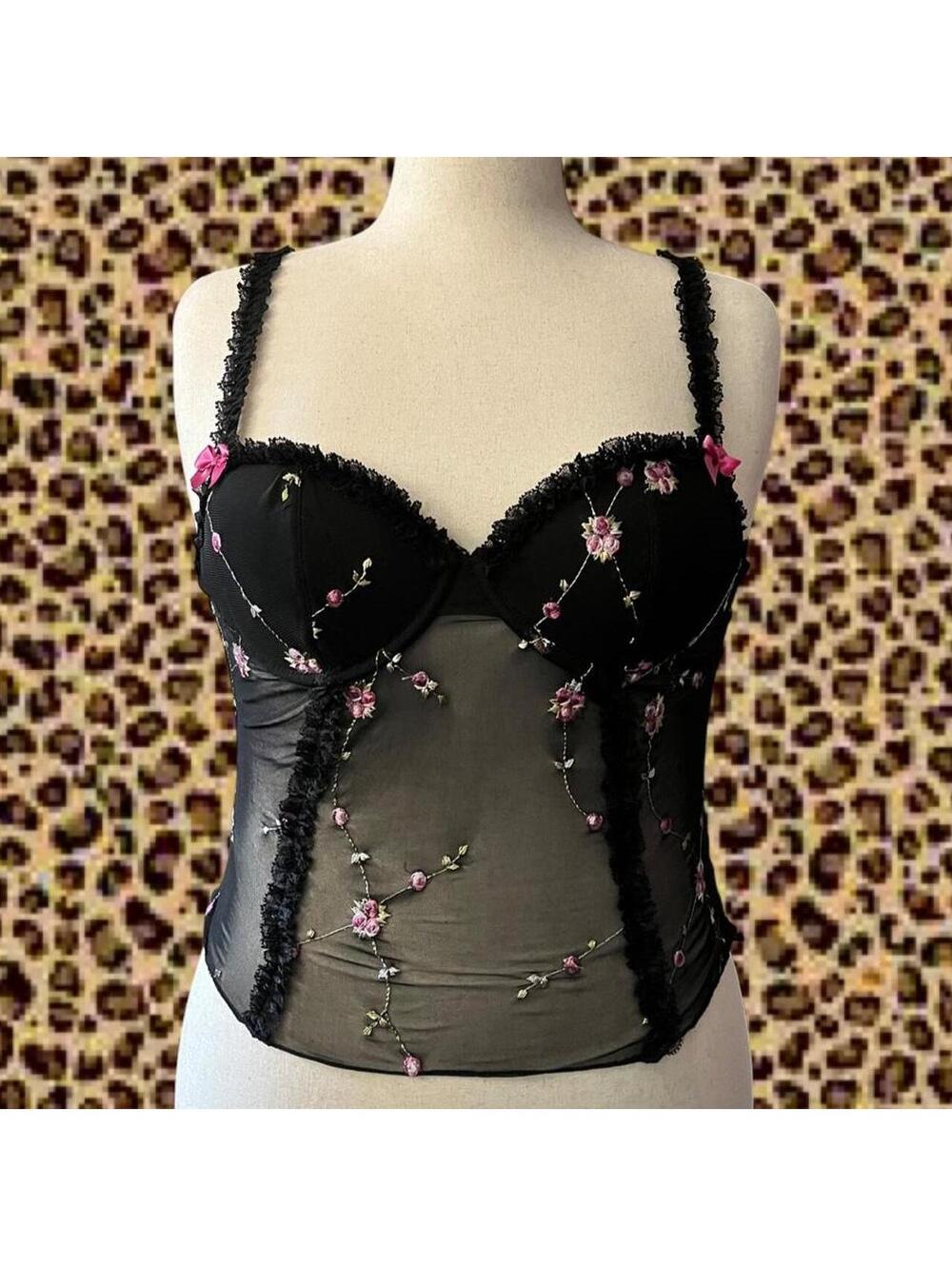 Sugar Thrillz Women's Black Corset size M